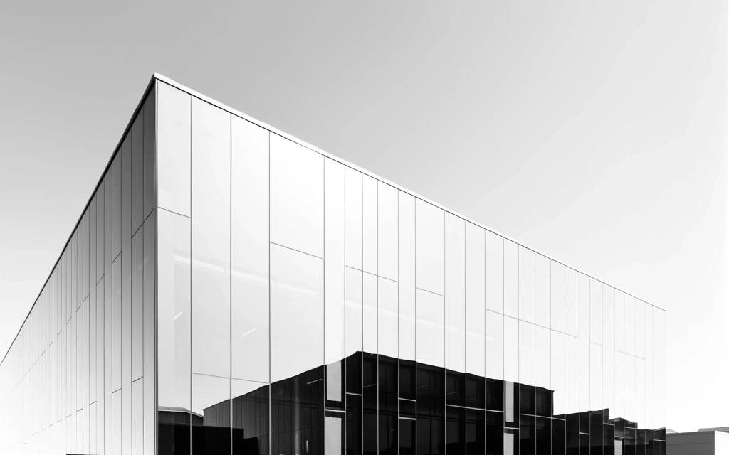 Minimalist architectural reflection